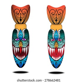 3d and 2d traditional ghost mask for Phi Ta Khon festival at Loei Province,Thailand, Ghost Festival