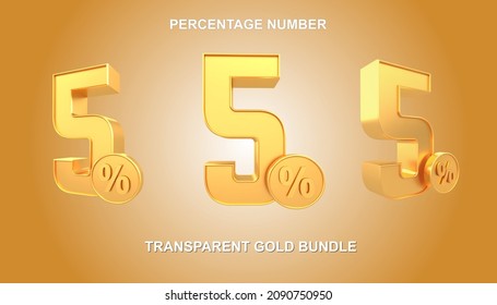 3d 5 percentage  bundle gold