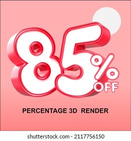 3D 85 percentage for discount store