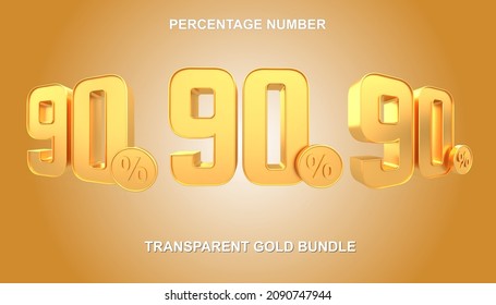 3d 90 percentage  bundle gold