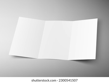 Folleto en blanco transparente 3D A4 O A5. Vector EPS10