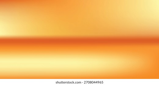 3d abstrakter Herbst-Studioraum-Hintergrund. Orange, brauner dunkler Farbverlauf, leere Wandhintergründe. Horizontale Reflexionskunst hinten