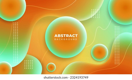 3D abstract background with attractive colors premium vector