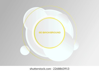 3 d fondo abstracto con círculos