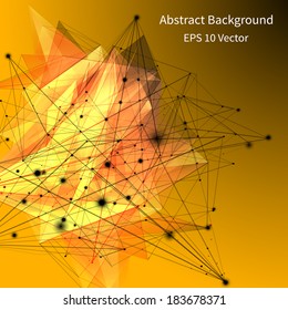 3D Abstract Background with Circles, Lines and Shapes, vector Design Layout for Your Business