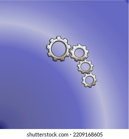 3d, abstract background with cogs, team work concept, vector illustration 