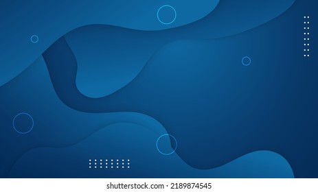 3D abstract background with curve wave geometric shapes. Vector design layout for business presentations, flyers, posters and invitations. Blue carving art with paper cut style modern shiny element