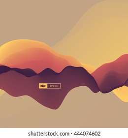 Fundo abstrato 3D. Efeito dinâmico. Estilo De Tecnologia Futurista. Ilustração do vetor de movimento. 