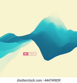 3D Abstract Background. Dynamic Effect. Futuristic Technology Style. Motion Vector Illustration. 