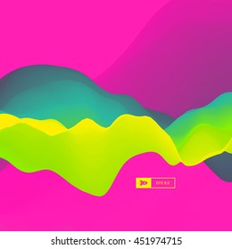 3D Abstract Background. Dynamic Effect. Futuristic Technology Style. Motion Vector Illustration. 