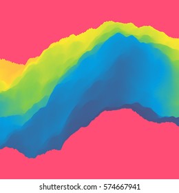 3D Abstract Background. Dynamic Effect. Futuristic Technology Style. Motion Vector Illustration.  