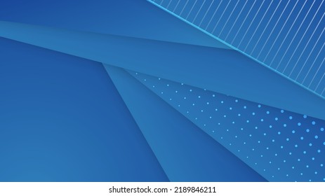 3D abstract background with dynamic geometric shapes. Vector design layout for business presentations, flyers, posters and invitations. Blue carving art with line shapes modern shiny element