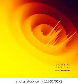 3d abstract background. Futuristic technology style. Big data graph visualization. Vector illustration. 