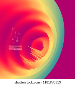 3D abstrakter Hintergrund. Futuristische Technologie-Stil. Visualisierung von Big Data Graphen. Vektorgrafik. 