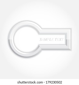 3d abstract background and icon design, vector eps10