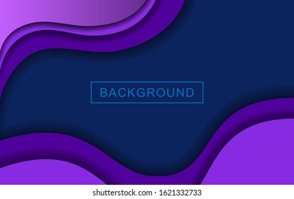 3D abstract background. Layered tunnel wave background. Vector design for business presentations, flyers, posters