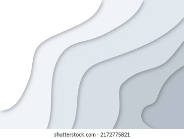 3D Abstract Background with Light Paper Cut Shapes Background for Flyer, Banner, Presentation and Poster