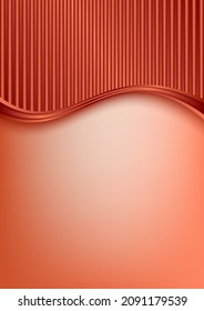 3D abstract background with metallic texture