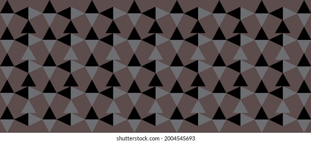 3D abstract background, modern and classical with a brown and gray pattern.