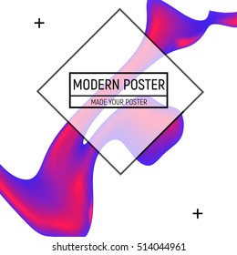 3D abstract background with paint stain rhombus shapes. Vector design layout for business presentations, flyers, posters Scientific future technology. Geometry for  Application Cover  Web Site Design