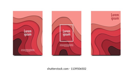 3D abstract background with paper cut shapes design for business presentations, flyers, posters