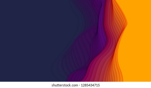 3D abstract background with paper cut shapes,design layout for business presentations,decoration, cards, flyers, posters, prints.