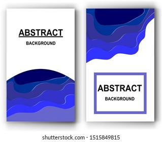 3D abstract background with paper cut shapes. .Layered tunnel wave background. Shadows box. Vector design for business presentations, flyers, posters