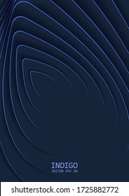 3D abstract background. Paper cut style poster. Multilayer and stepped relief. Vector illustration
