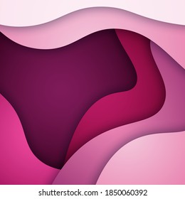 abstrakter 3D-Hintergrund und abstrakte Formen, Vektorgrafik
