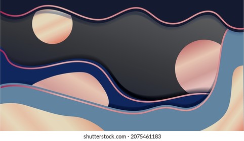 Fondo abstracto 3D en forma de corte de papel. Diseño de vectores para presentaciones de negocios, volantes, afiches, invitaciones.
