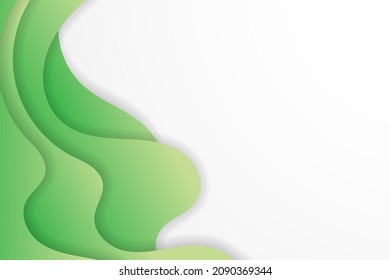 3d abstract background with paper cut shape. - Vector.
