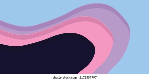 3D abstract background and paper cut shapes. Vector design layout of covers, invitations, posters, banners, flyers, placards. Vector illustration.