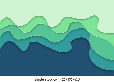 3D abstract background and paper cut shapes. Vector design layout for business presentations, flyers, posters and invitations