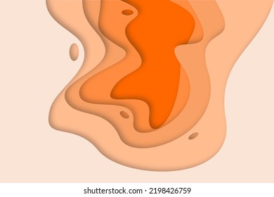 3D abstract background and paper cut shapes. Vector design layout for business presentations, flyers, posters and invitations