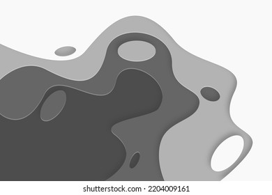 3D abstract background and paper cut shapes. Vector design layout for business presentations, flyers, posters and invitations