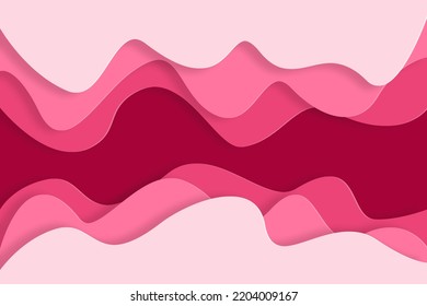 3D abstract background and paper cut shapes. Vector design layout for business presentations, flyers, posters and invitations