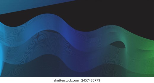 3D abstract background with paper cut shapes. Vector design layout for business presentations, flyers, posters and invitations. Blue carving art with line stripes modern shiny element vector wave