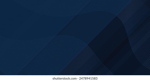 3D abstract background with paper cut shapes. Vector design layout for business presentations, flyers, posters and invitations. Blue carving art with line stripes modern shiny element