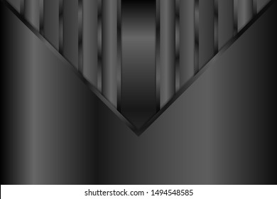 3D abstract background with paper layers. Geometric illustration of a textured carbon slice vector. Eps 10