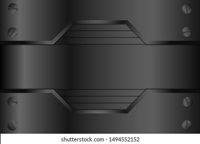 3D abstract background with paper layers. Geometric illustration of a textured carbon slice vector. Eps 10