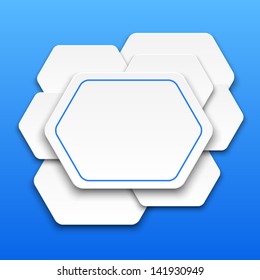 3D abstract background with polygons.