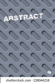 3D Abstract background poster template. Seamless vector pattern design. Multi concept use - web, technology, innovation, architecture, science...