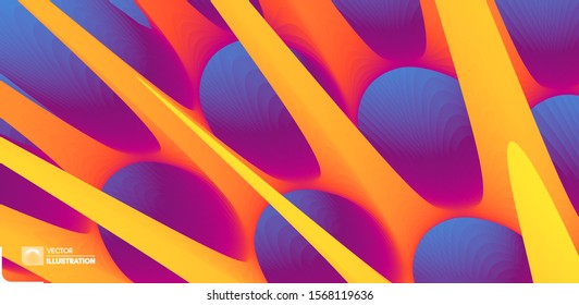 3d fondo abstracto con espinas espinosas. Plantilla de diseño de portada. Estilo de tecnología futurista. Se puede usar para publicidad, marketing, presentación.