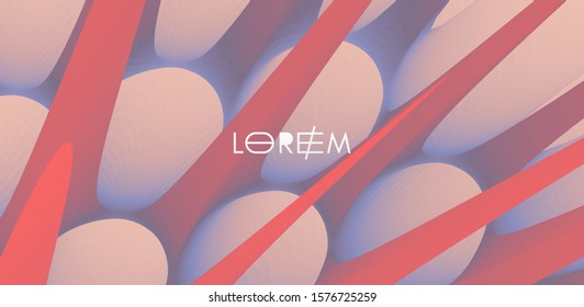 3d abstract background with prickly thorns. Cover design template. Futuristic technology style. Can be used for advertising, marketing, presentation.