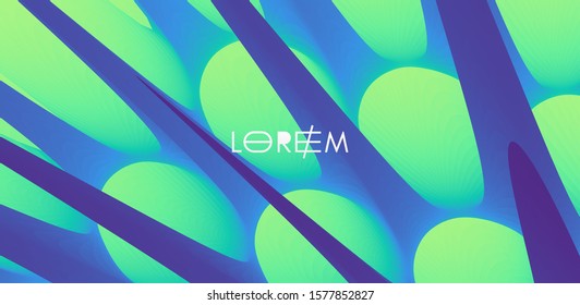 3D abstrakter Hintergrund mit prickelnden Dornen. Design-Vorlage abdecken. Futuristische Technologie-Stil. Kann für Werbung, Marketing, Präsentation verwendet werden.