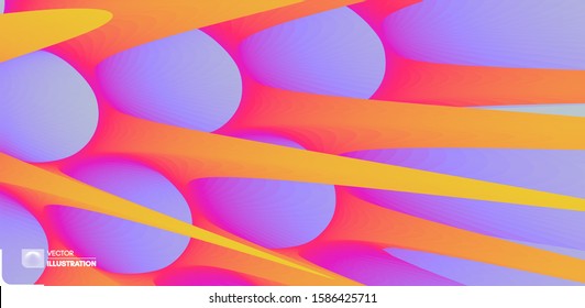 3d abstract background with prickly thorns. Cover design template. Futuristic technology style. Can be used for advertising, marketing, presentation.
