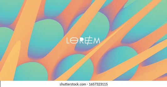 3D abstrakter Hintergrund mit prickelnden Dornen.Design-Vorlage abdecken. Futuristische Technologie-Stil. Kann für Werbung, Marketing, Präsentation verwendet werden.