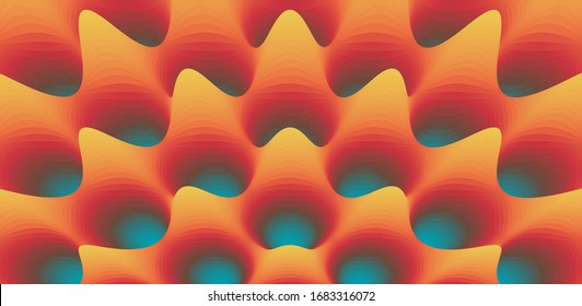 3d abstract background with prickly thorns. Cover design template. Futuristic technology style. Can be used for advertising, marketing, presentation.