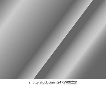 3D Abstrakter Hintergrund in Silberfarbe mit glänzendem hellen Lichteffekt. Silber-Farbverlauf Hintergrunddesign