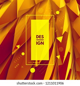 3D abstract background. Vector illustration.
